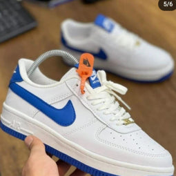Men's Sneakers (White & Blue)